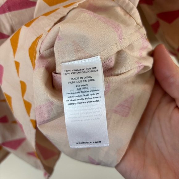 Faherty Byt Sun Road Cali Top Squareneck 3/4 Puff Sleeves Women’s Size Medium - Picture 6 of 7